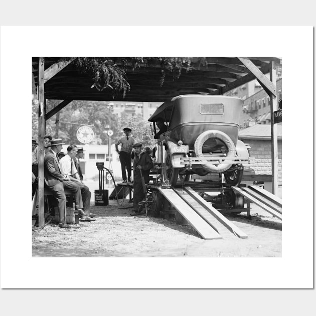 Automobile Service Station, 1924. Vintage Photo Wall Art by historyphoto